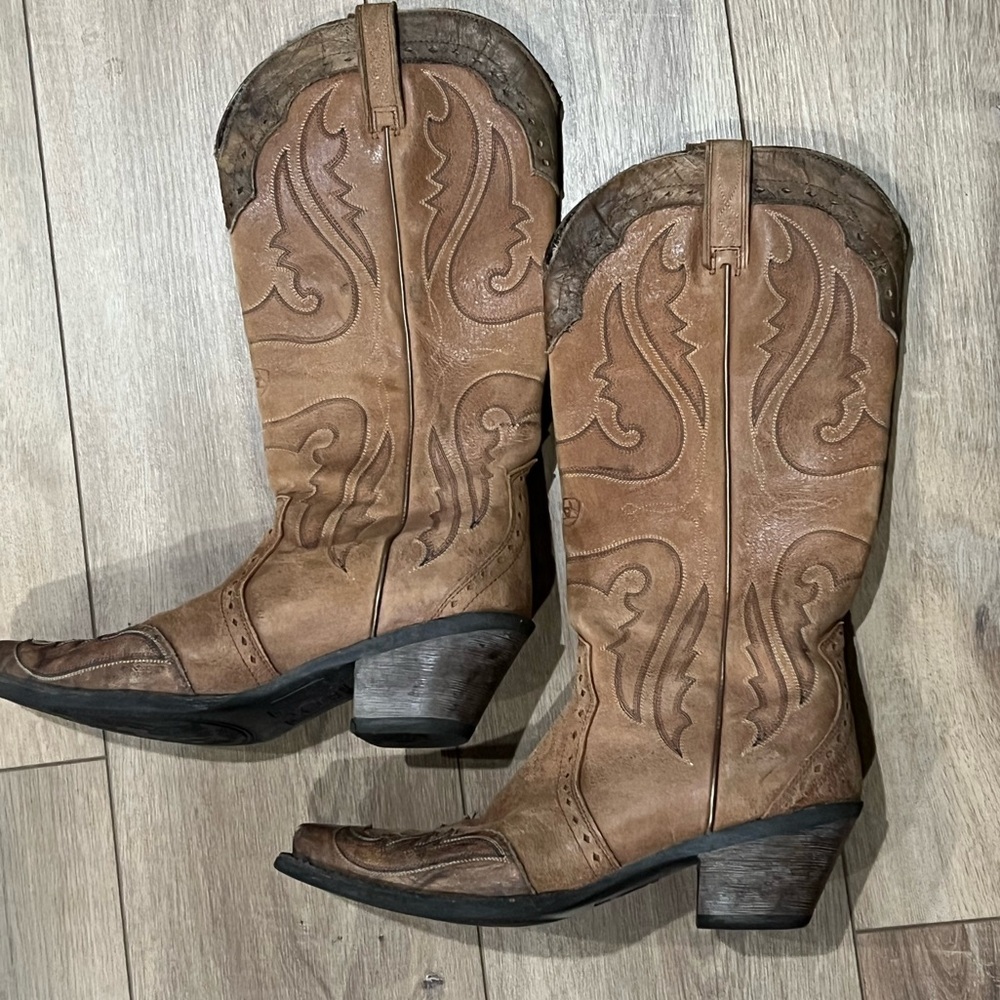 Ariat Women's Heritage Western Cowboy X-Toe Wingtip 9B - Picture 3 of 8